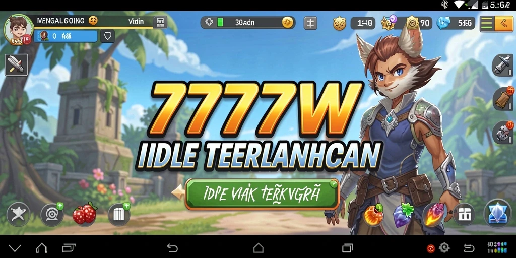 Gameplay santai dan menarik dari 7777W yang penuh warna.