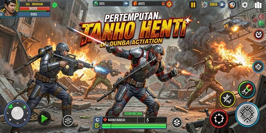 Tampilan gameplay mendebarkan dari 8055, penuh aksi dan tantangan.