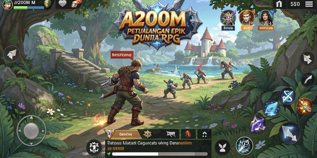 Tampilan gameplay A200M yang epik dan mengasyikkan.