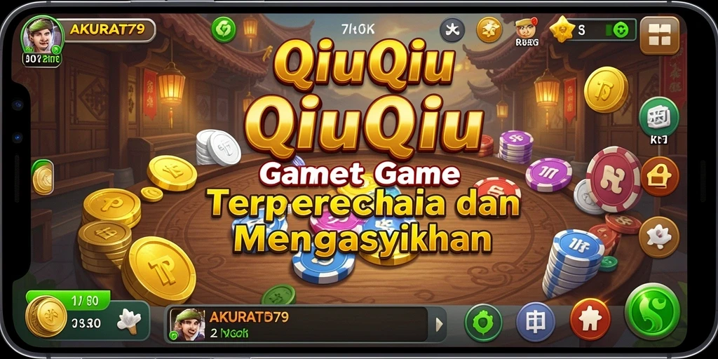 Screenshot gameplay AKURAT79 menampilkan keseruan bermain QiuQiu.