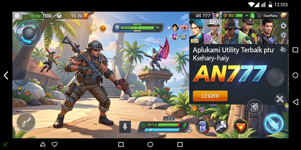 Screenshot utama AN777 menampilkan antarmuka aplikasi Utility yang sederhana dan fungsional.