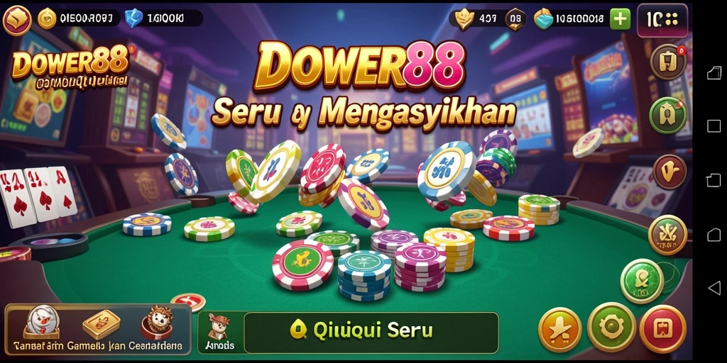 Tampilan gameplay QiuQiu yang menarik di DOWER88.