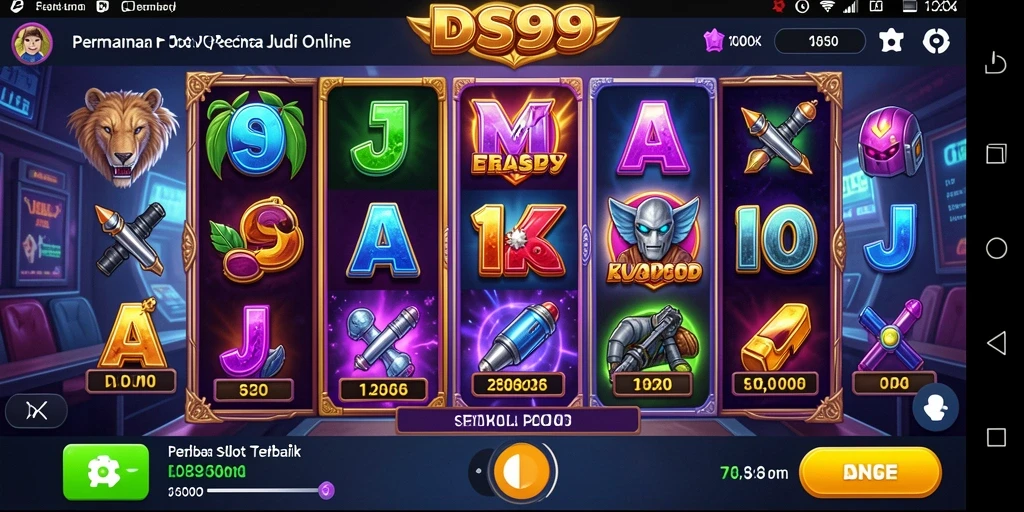 Tampilan gameplay menarik dari permainan Slot DS99 yang menggugah selera.