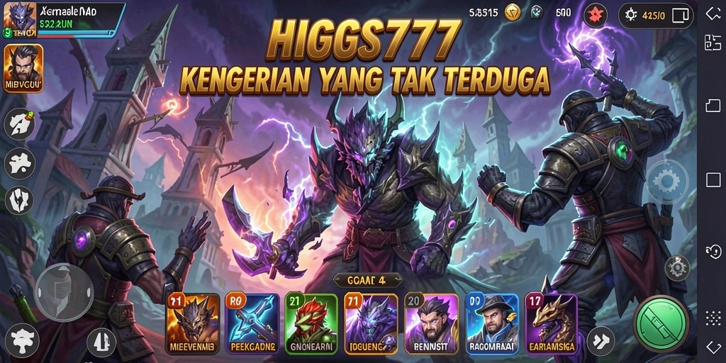 Screenshot gameplay HIGGS777 menampilkan suasana menyeramkan dan mencekam.