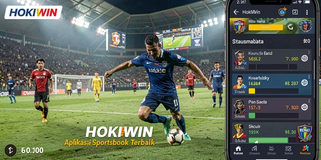 Tampilan gameplay HOKIWIN dengan fitur taruhan olahraga yang menarik.