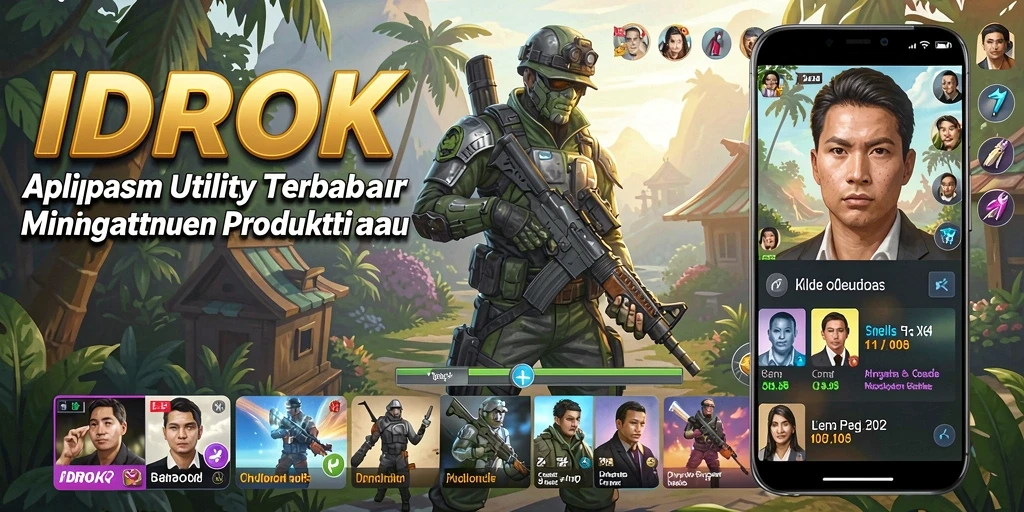 Tampilan antarmuka utama IDROK dengan fitur pengingat dan manajemen tugas.