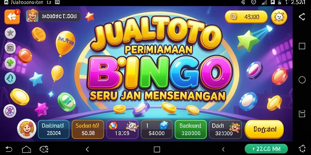 Screenshot gameplay JUALTOTO menampilkan suasana permainan Bingo yang seru.