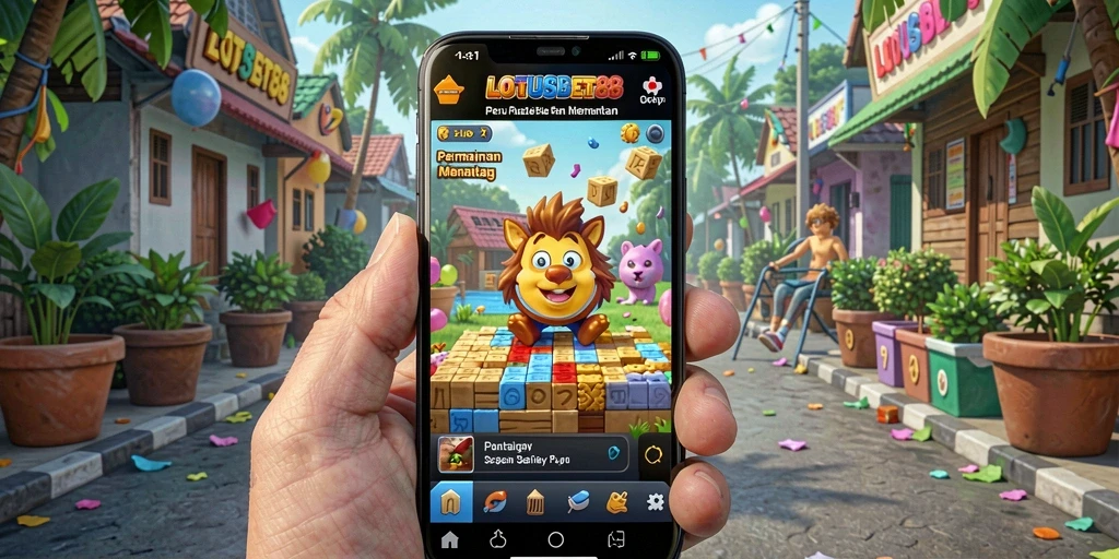 Tampilan permainan LOTUSBET88 dengan tantangan puzzle yang menantang.