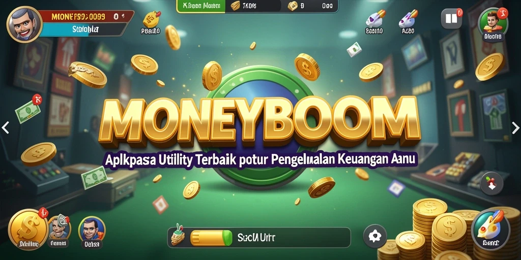 Screenshot MONEYBOOM menunjukkan antarmuka pengguna yang intuitif dan mudah dikelola.
