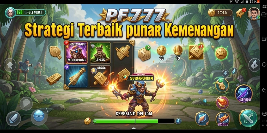 Tampilan gameplay menegangkan dalam strategi SLG PF777.