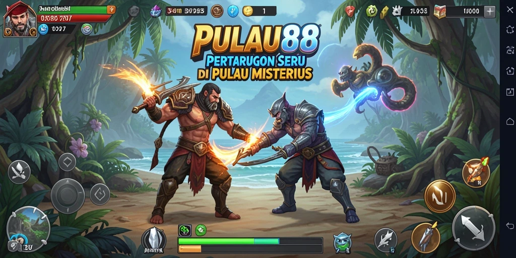 Tampilan gameplay PULAU88 yang intens dan penuh aksi.