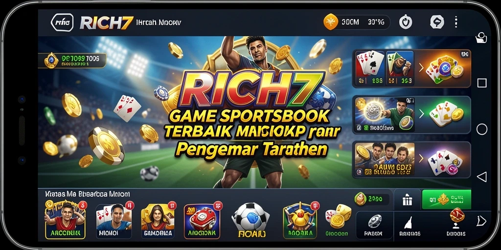 Tampilan screenshot utama <strong>RICH7</strong> menunjukkan pengalaman taruhan yang dinamis dan menyenangkan.