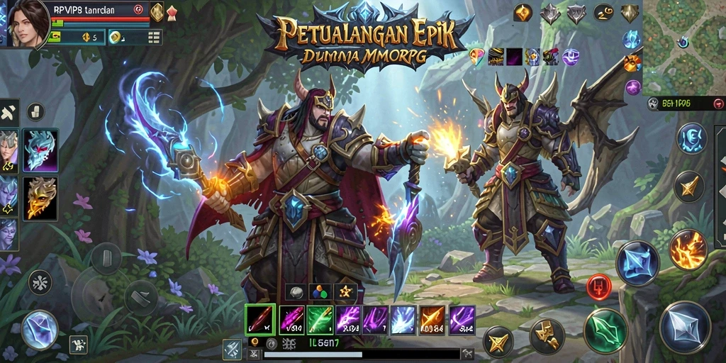 Tampilan gameplay menarik dari RPVIP8 dalam dunia MMORPG.