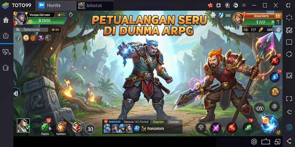 Tangkapan layar utama TOTO99 menunjukkan aksi mendebarkan dalam gameplay ARPG.